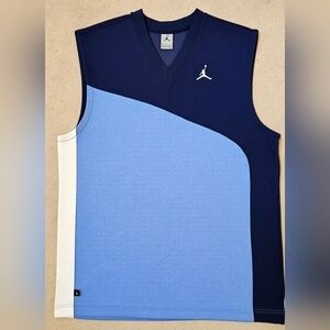 Jordan Navy, Light Blue & White Mesh Basketball Jersey
